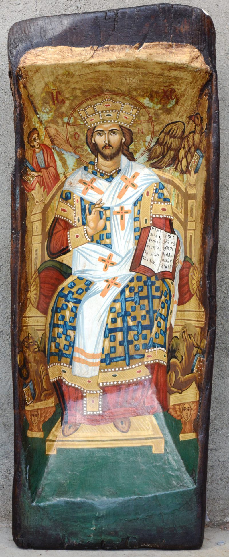 “Sint Michael”. Een handgeschilderde Griekse icoon.