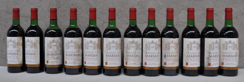 Ch. de Marsan A.C. Bordeaux   M.C.  1976  aantal: 12 Bt. TS, 1 x LS