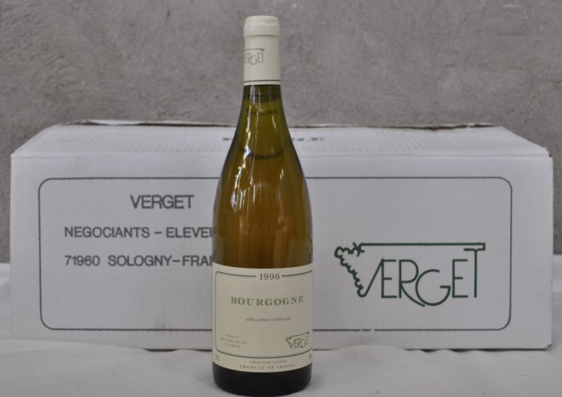 Bourgogne A.C.  Verget, Sologny M.O. D. 1996  aantal: 8 Bt.
