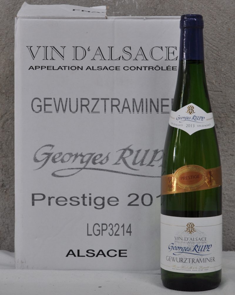 Gewurztraminer Prestige A.C. Alsace  Georges Rupp, Cléebourg M.O. D. 2013  aantal: 5 Bt.