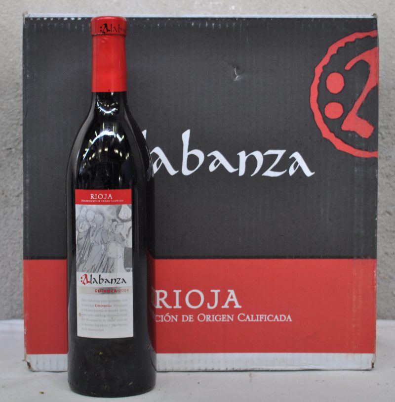 Alabanza Rioja Crianza D.O.C. Rioja  Bodegas Alabanza, Agoncillo M.O. O.D. 2004  aantal: 12 Bt.