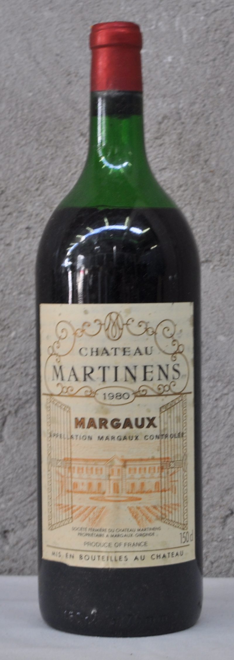 Ch. Martinens A.C. Margaux Cru grand bourgeois  M.C.  1980  aantal: 1 Mag. MS