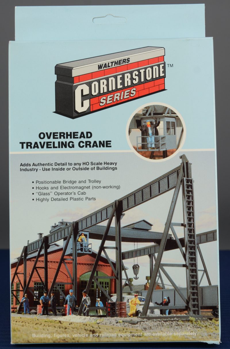 “Overhead traveling crane”. Een modelbouwkit op schaal HO. Compleet en in originele doos.