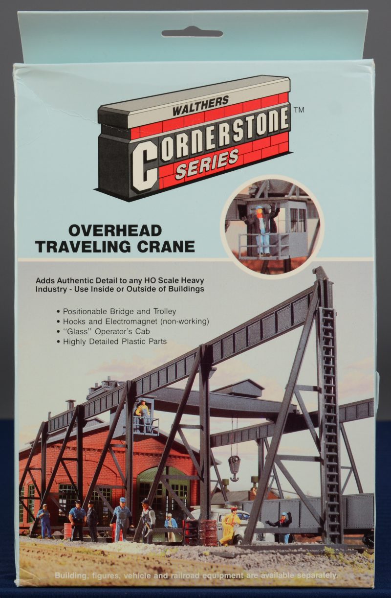 “Overhead traveling crane”. Een modelbouwkit op schaal HO. Compleet en in originele doos.