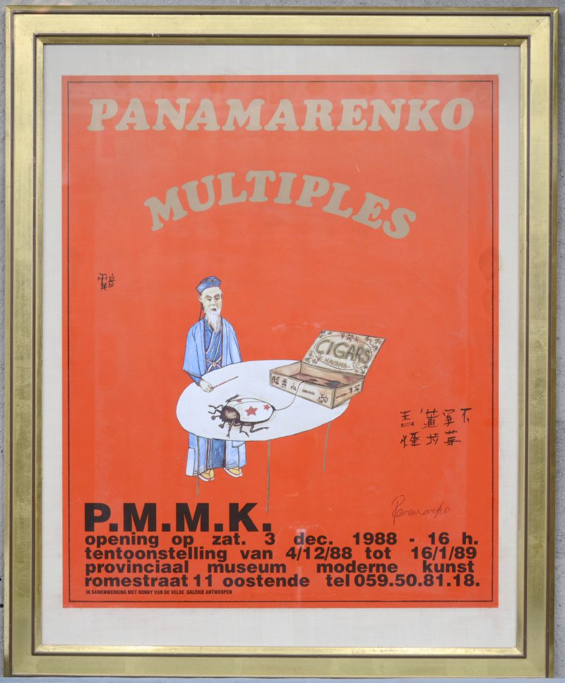 Affiche P.M.M.K. Litho. Gesigneerd.