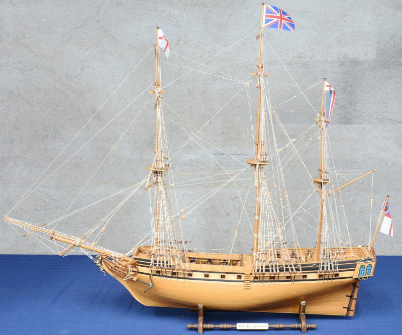 “HMS Unicorn 1790”.  Maquette.