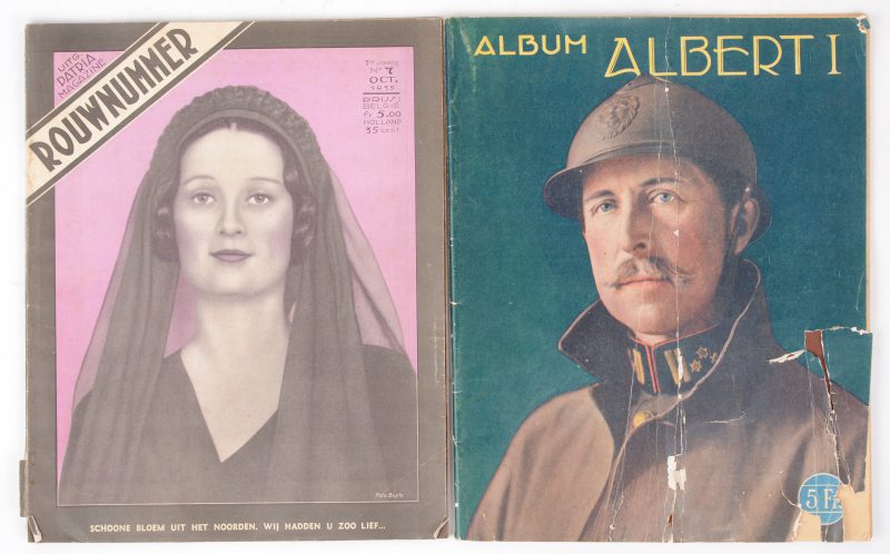 Een Rouwnummer voor Koningin Astrid uitgegeven  in oktober 1935. Eén herinneringsalbum over Koning Albert I.