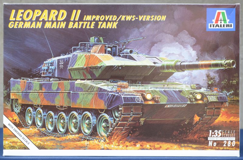 “Leopard II”. Een bouwpakket. Compleet en in originele doos.