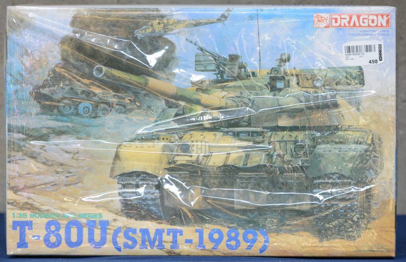 “T-80U SMT-1989”. Een bouwpakket op schaal 1/35. Compleet en in originele doos.