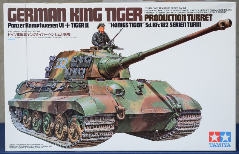 “Panzer Kampfwagen VI Tiger II Königstiger”. Een modelbouwkit op schaal 1/35. Compleet en in originele doos.
