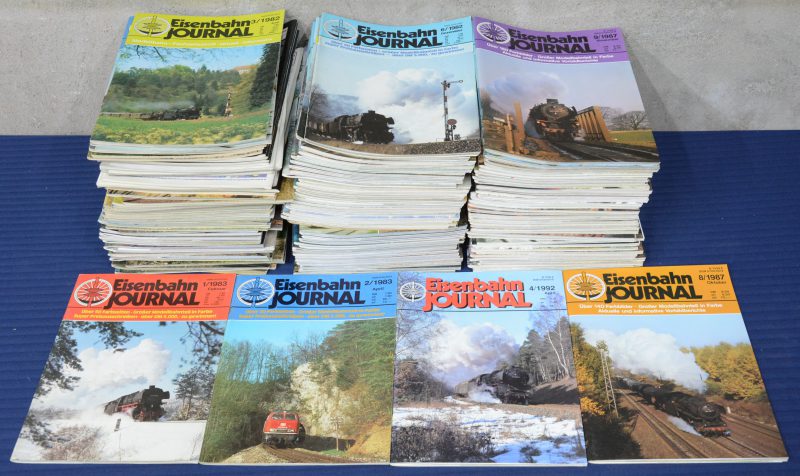 “Eisenbahn Journal”. Een groot lot uitgaven van het Duitse gespecialiseerde tijdschrift.