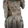 Een bronzen ruitersbeeld van prins Benin. Verloren wastechniek.