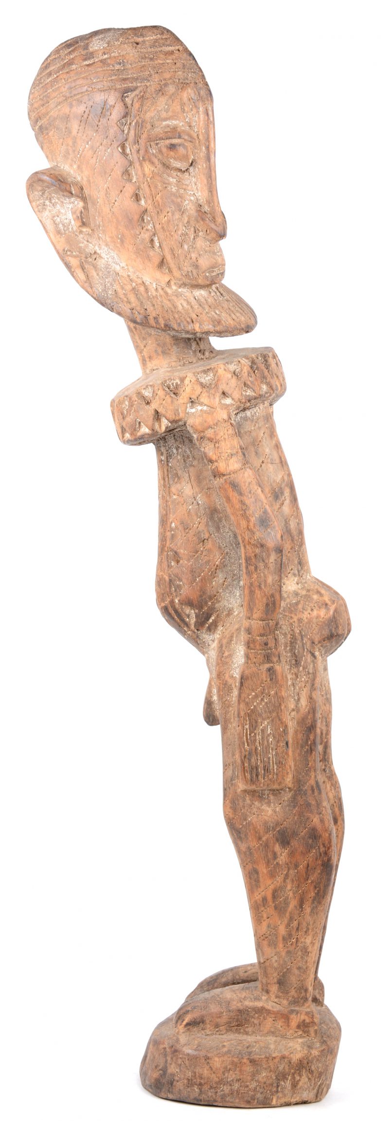 Een houten voorouderbeeld. Dogon (Mali).