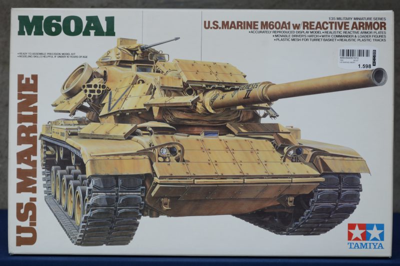 “M60A1”. Een modelbouwkit op schaal 1/35. Compleet en in originele doos.