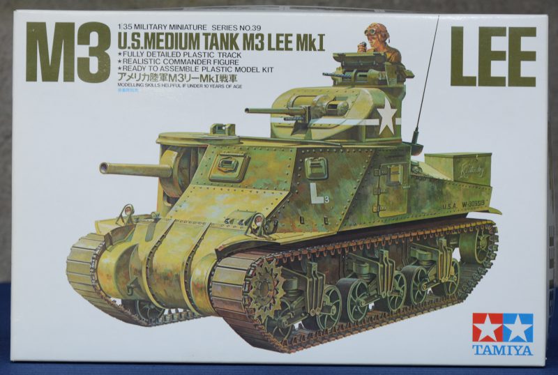 “M3 Lee Mk.1”. Een modelbouwkit op schaal 1/35. Compleet en in originele doos.