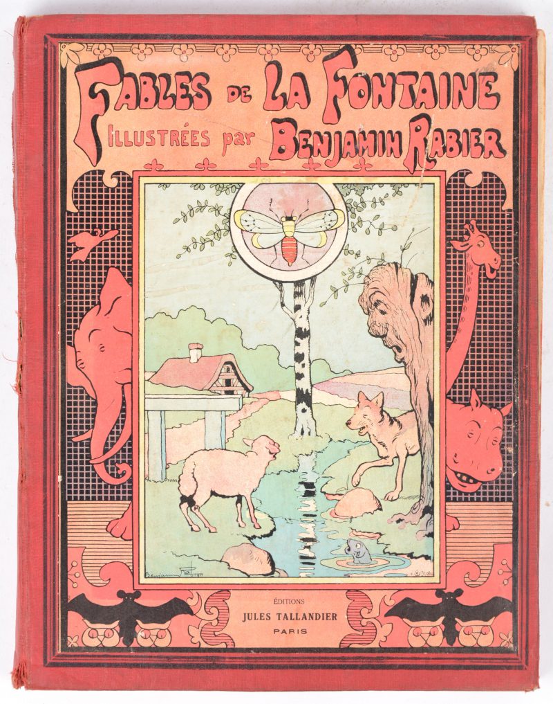 “Fables de La Fontaine”. Met tekeningen van Benjamin Rabier. Ed. Jules Tallandier. Parijs, begin XXe eeuw.