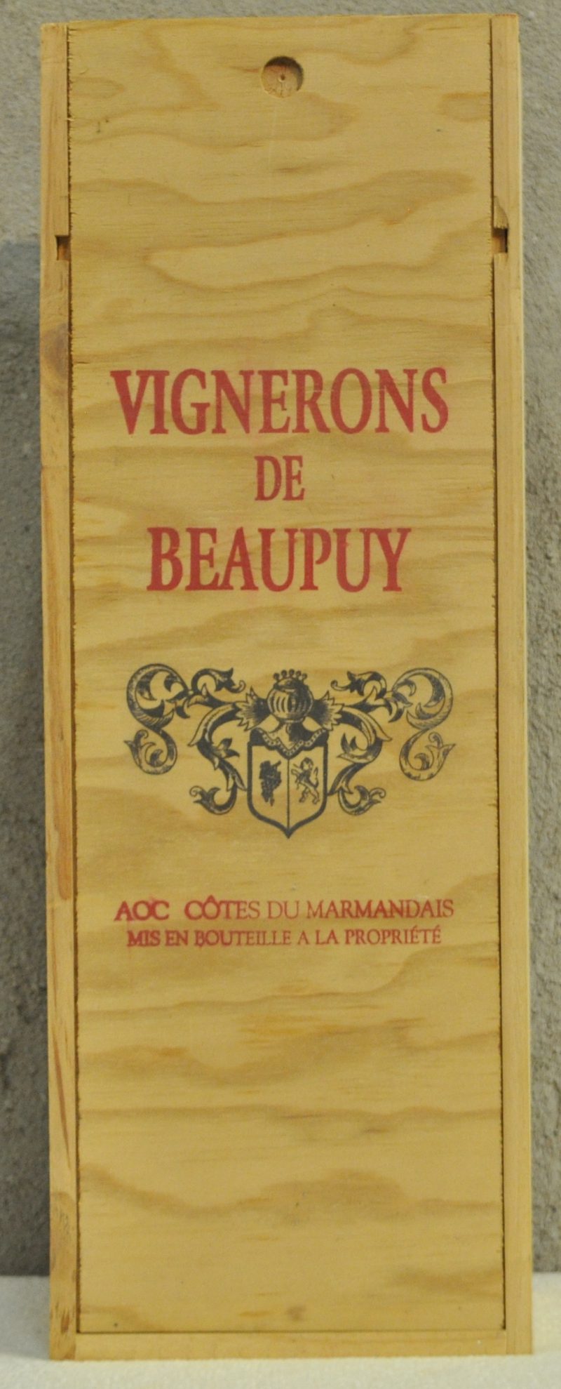 Cloître d’Or A.C. Côtes du Marmandais  Vignerons de Beaupuy, Marmande M.C. O.K. 1999  aantal: 1 5 l