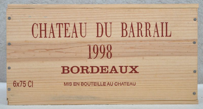 Ch. du Barrail A.C. Bordeaux   M.C. O.K. 1998  aantal: 6 bt.