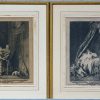 Een reeks van zeven lithografieën naar XVIIIe eeuwse werken van diverse graveurs.
