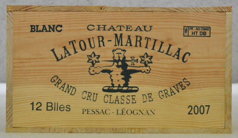 Ch. Latour-Martillac A.C. Pessac-Léognan Grand cru classé  M.C. O.K. 2007  aantal: 12 bt