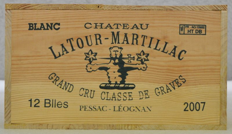 Ch. Latour-Martillac A.C. Pessac-Léognan Grand cru classé  M.C. O.K. 2007  aantal: 12 bt