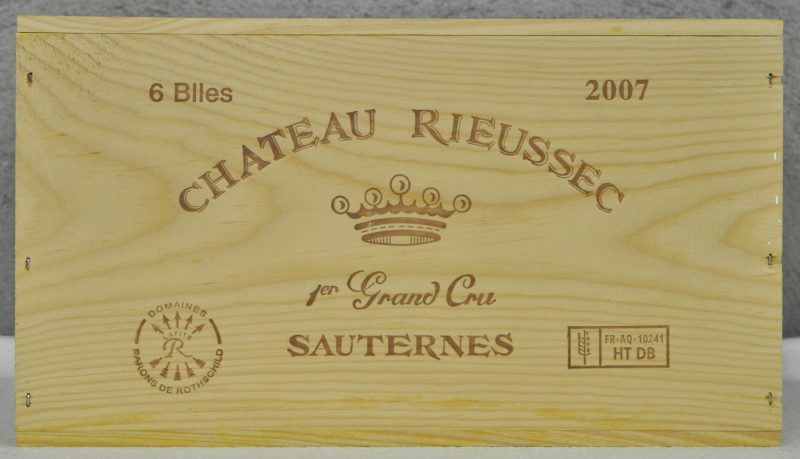 Ch. Rieussec A.C. Sauternes 1e grand cru classé  M.C. O.K. 2007  aantal: 6 bt