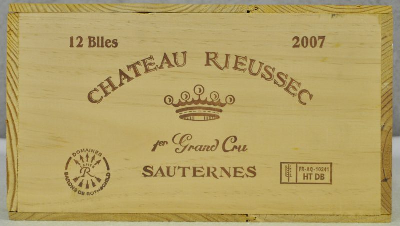 Ch. Rieussec A.C. Sauternes 1e grand cru classé  M.C. O.K. 2007  aantal: 12 bt