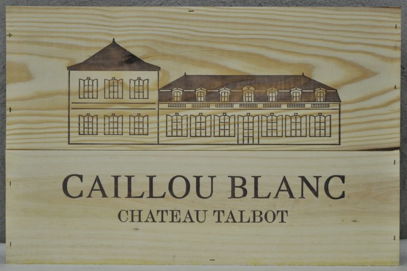 Caillou Blanc de Ch. Talbot A.C. Bordeaux   M.C. O.K. 2010  aantal: 6 bt