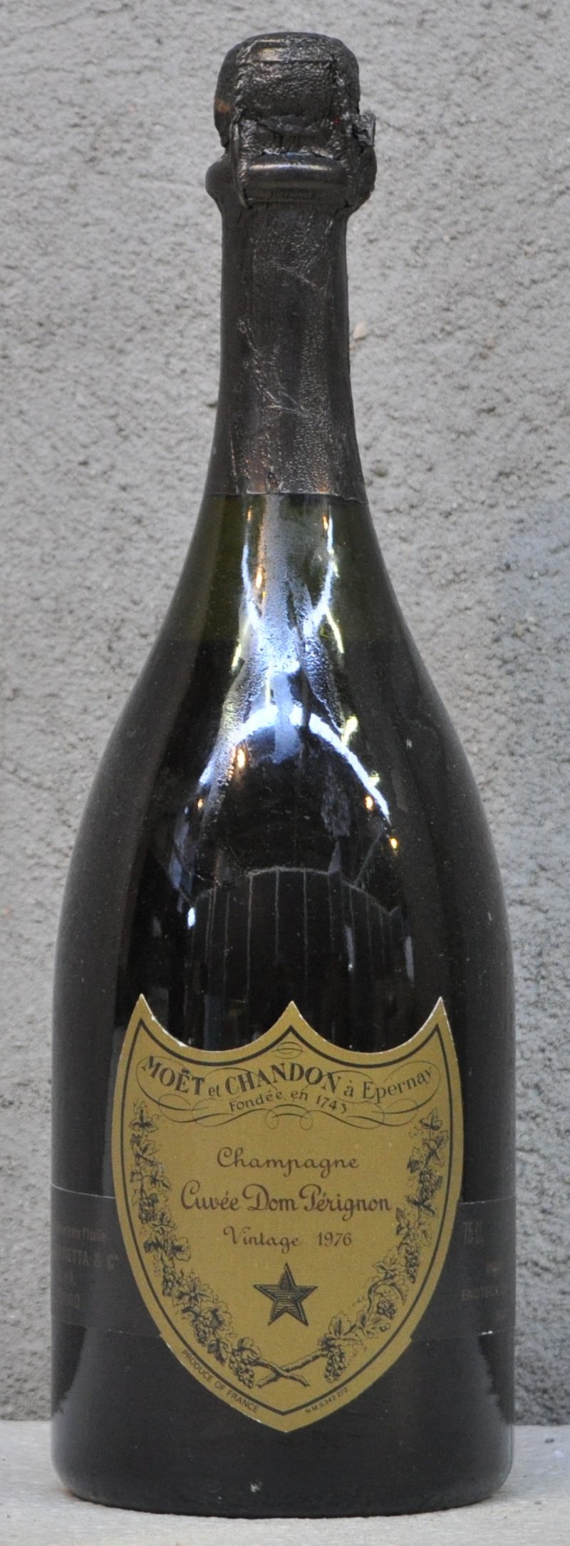 Champagne Cuvée Dom Pérignon Brut   Moët & Chandon, Epernay M.O.  1976  aantal: 1 bt