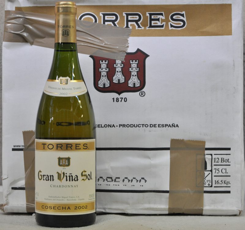 Gran Viña Sol Chardonnay   Miguel Torres, Barcelona M.O. O.D. 2002  aantal: 12 bt.