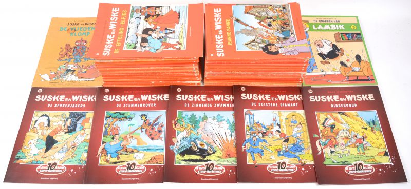 Een lot van 55 albums van Suske en Wiske.
