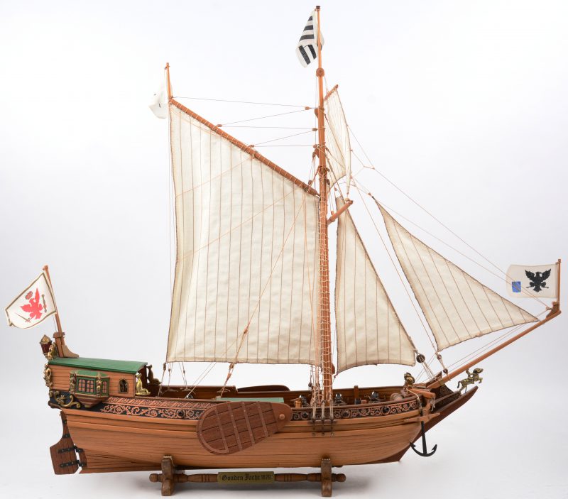 “Gouden jacht 1679”. Een handgemaakte scheepsmaquette