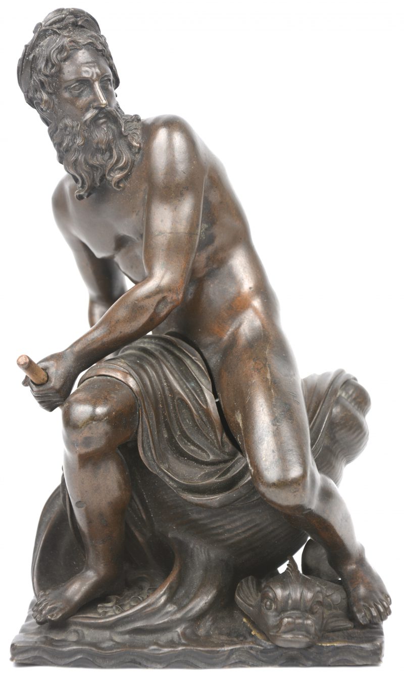 “Poseidon”. Een bronzen beeld.