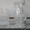 Een uitgebreid kristallen glasservies. Glazen in verschillende uitvoeringen.