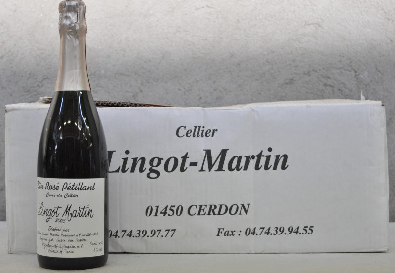 Vin Rosé Pétillant Cuvée du Cellier  Le Cellier Lingot-Martin, Poncin M.O. O.D. 2003  aantal: 12 bt.