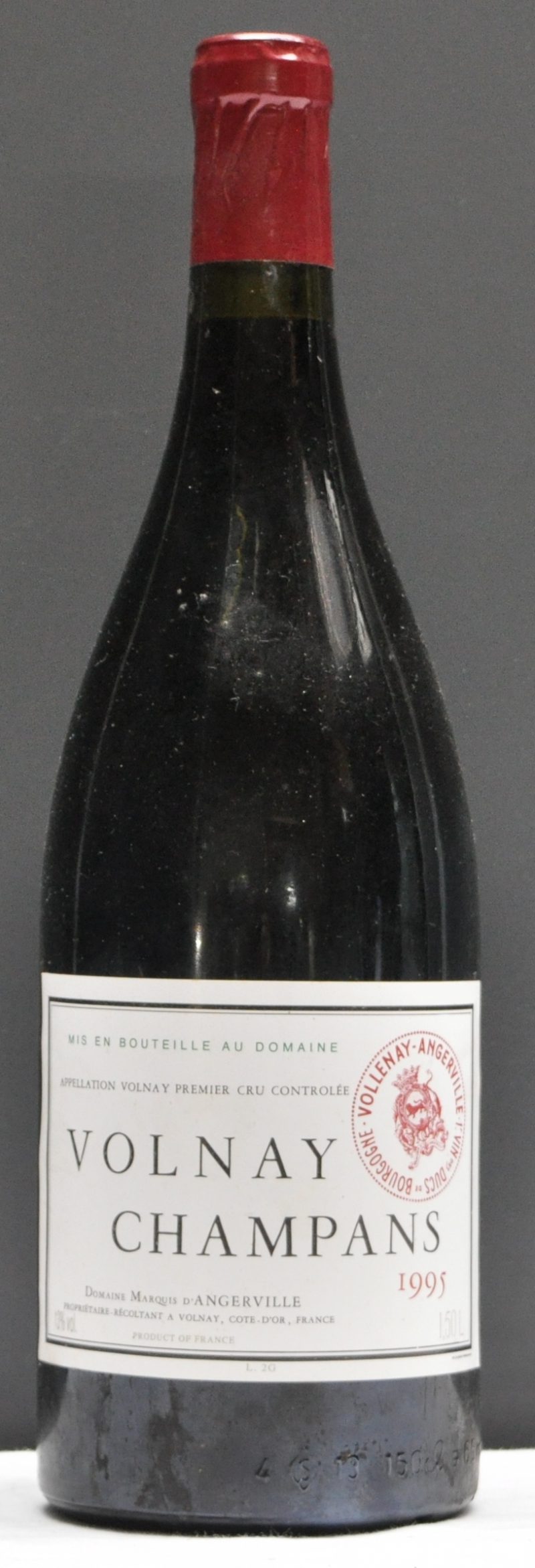 Volnay 1e Cru Champans A.C.  Dom. Marquis d’Angerville, Volnay M.D.  1995  aantal: 1 Mag.