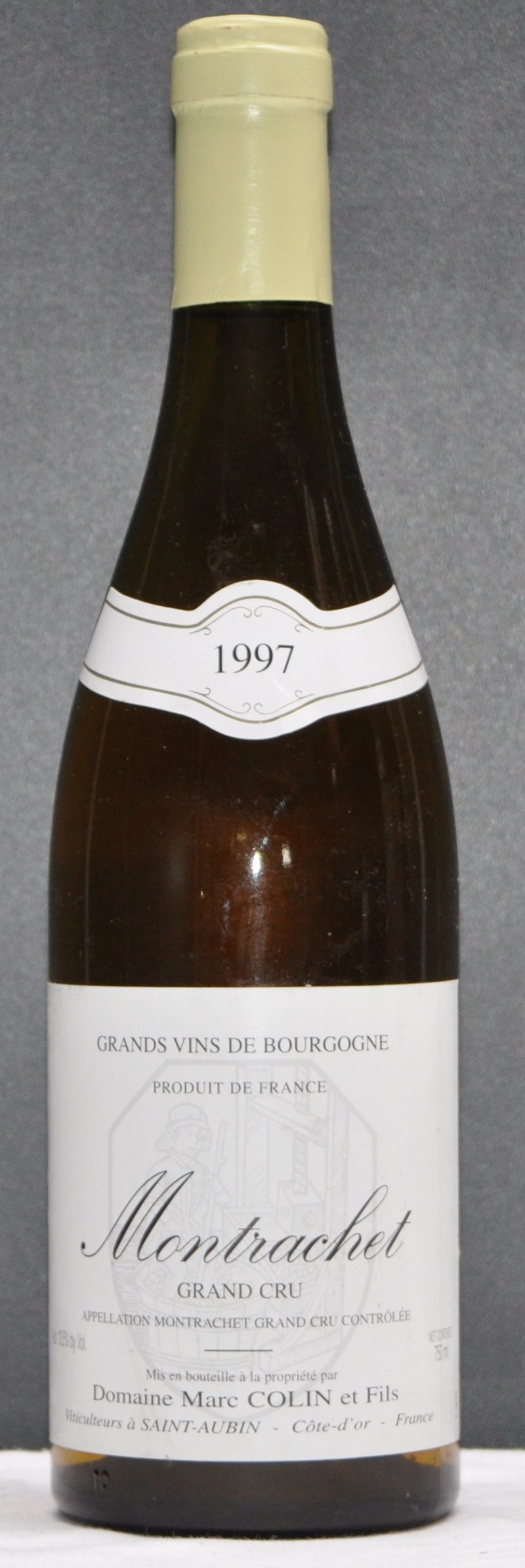 Montrachet A.C. Grand cru Dom. Marc Colin & Fils, St-Aubin M.P.  1997  aantal: 1 bt