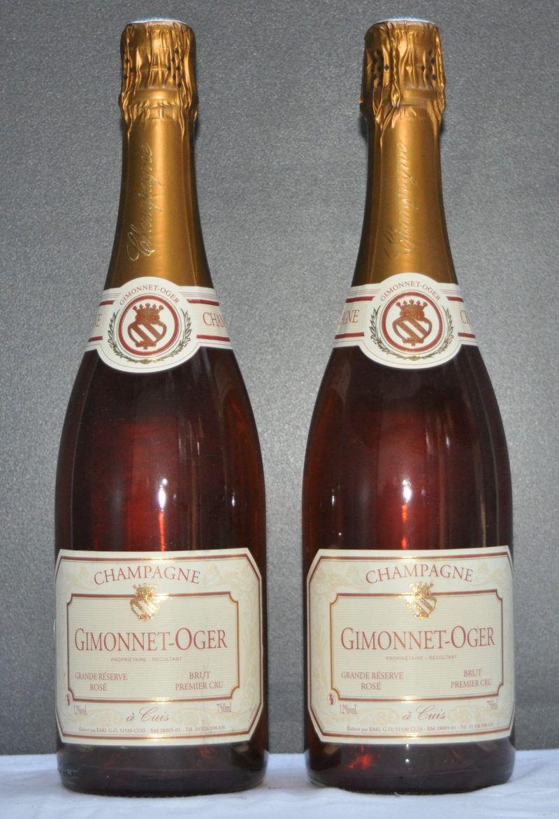 Champagne Grande Réserve Rosé Brut  1e Cru Gimonnet-Oger, Cuis M.O.  0  aantal: 2 bt