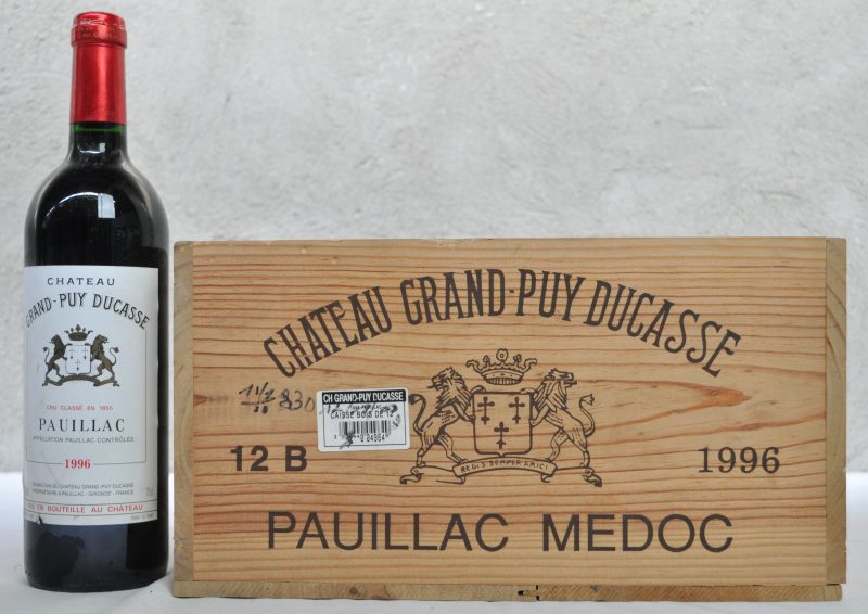 Ch. Grand-Puy-Ducasse A.C. Pauillac 5e grand cru classé  M.C. O.K. 1996  aantal: 12 bt