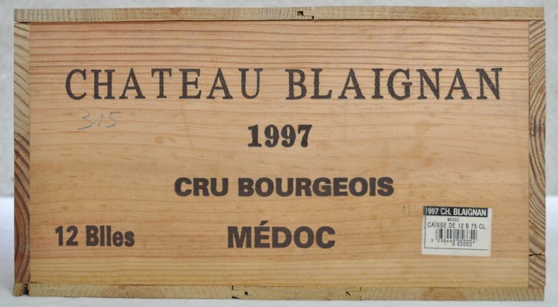 Ch. Blaignan A.C. Médoc Cru bourgeois  M.C. O.K. 1997  aantal: 12 bt