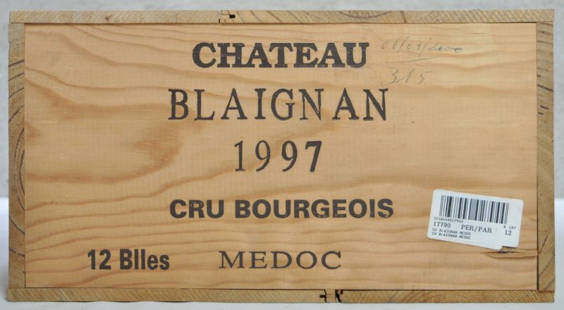 Ch. Blaignan A.C. Médoc Cru bourgeois  M.C. O.K. 1997  aantal: 12 bt