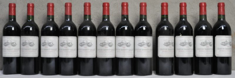 Ch. Barbot-Gallet A.C. 1e Côtes de Bordeaux Cru bourgeois  M.C.  1993  aantal: 12 bt