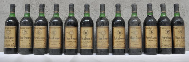 Ch. Beaugerit A.C. Côtes de Bourg   M.C.  1978  aantal: 12 bt ts