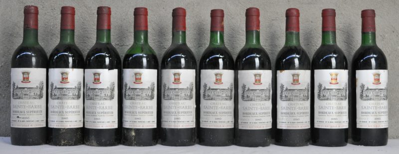 Ch. Sainte-Barbe A.C. Bordeaux Supérieur   M.C.  1985  aantal: 10 bt
