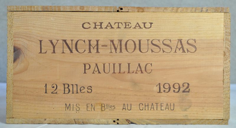 Ch. Lynch-Moussas A.C. Pauillac 5e grand cru classé  M.C. O.K. 1992  aantal: 12 bt