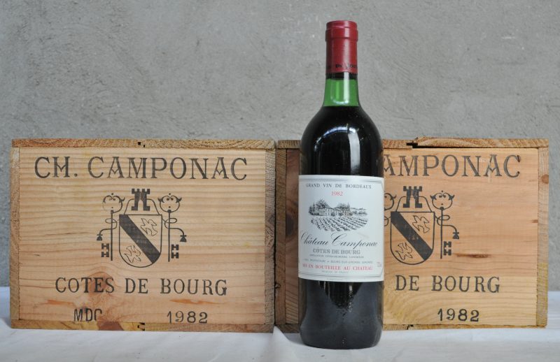 Ch. Campenac A.C. Côtes de Bourg   M.C. O.K. 1982  aantal: 12 bt