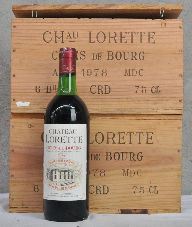 Ch. Lorette A.C. Côtes de Bourg   M.C. O.K. 1978  aantal: 10 bt