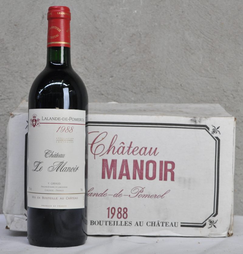 Ch. Le Manoir A.C. Lalande-de-Pomerol   M.C. O.D. 1988  aantal: 6 bt