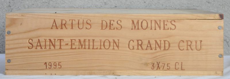 Artus des Moines A.C. St-Emilion grand cru   M.C. O.K 1995  aantal: 3 bt