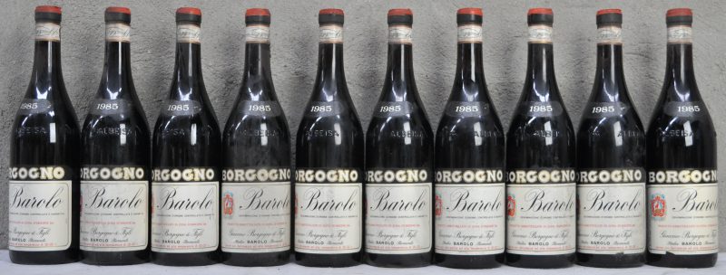 Barolo D.O.C.G.  Giacomo Borgogno, Piemonte M.O.  1985  aantal: 10 bt